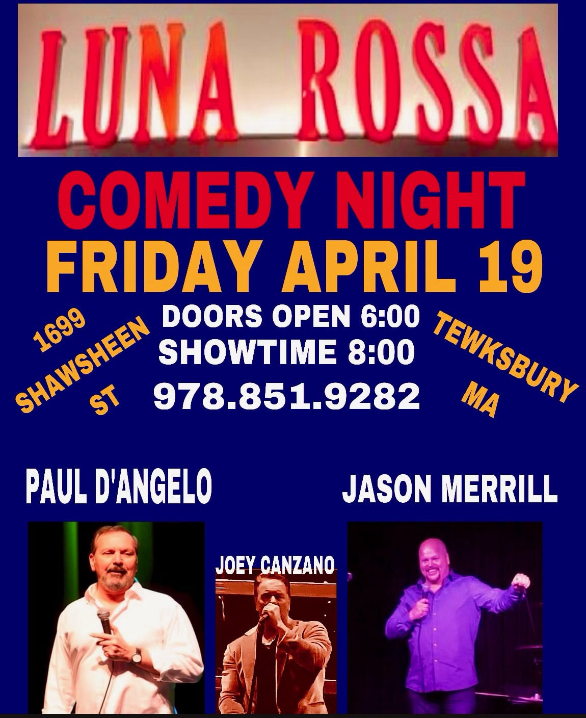 Comedy Night at Luna Rossa!