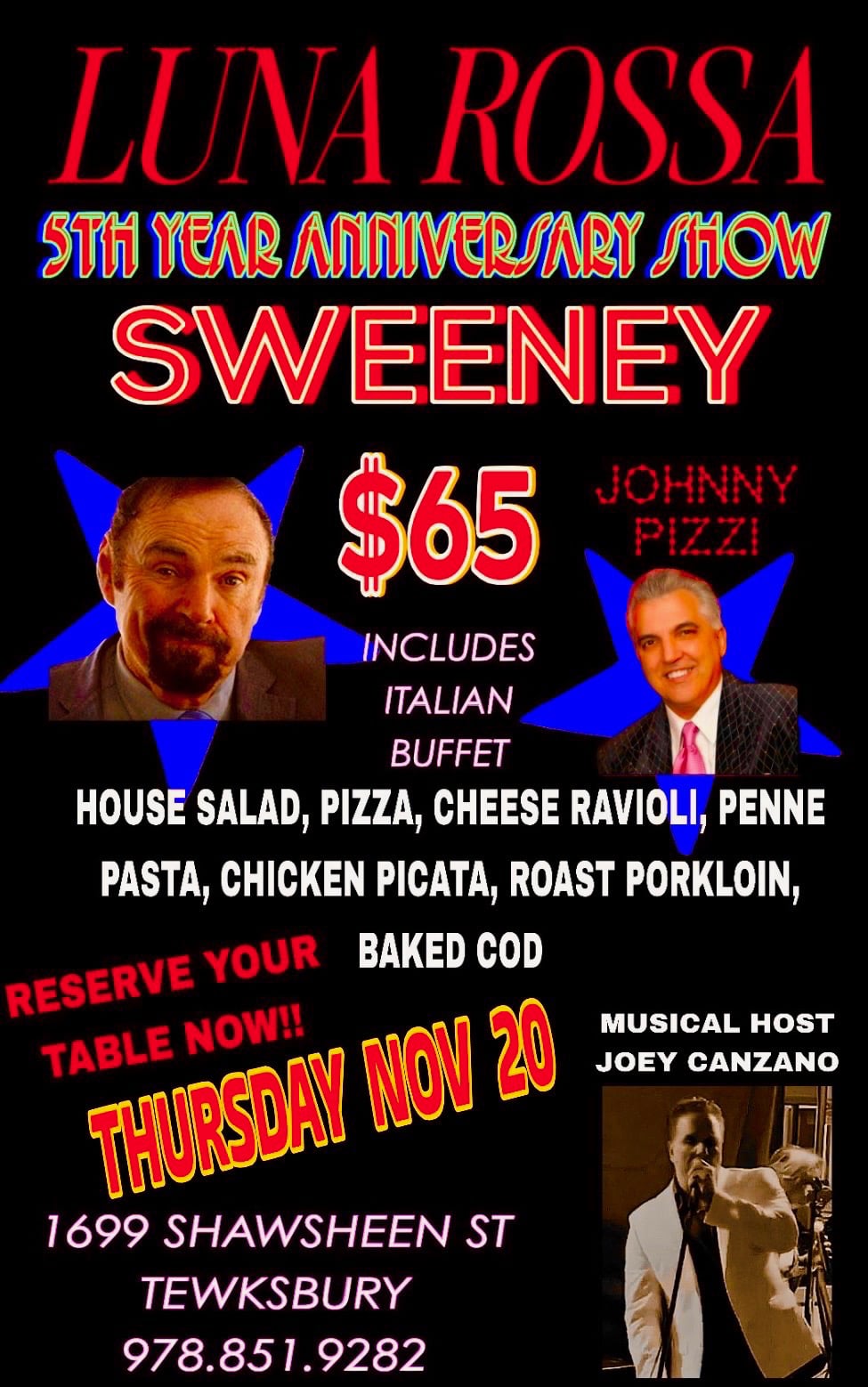 Comedy Night at Luna Rossa!