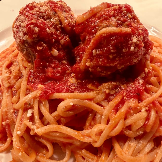 Linguine with Meatballs.
