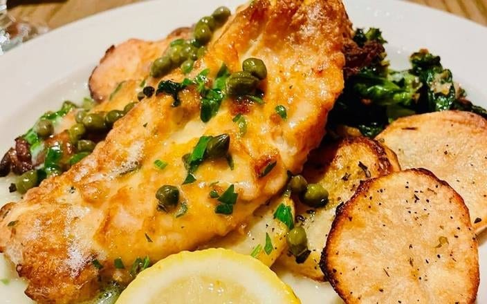Chicken Francese Full Platter.